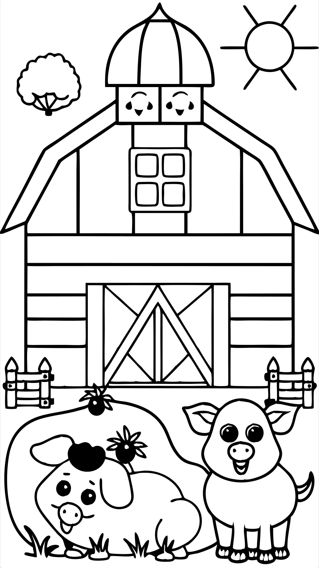 barnyard coloring pages